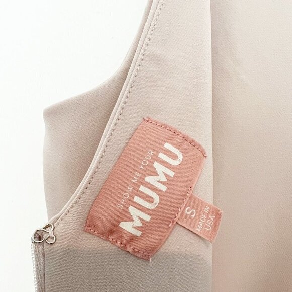 Show Me Your Mumu Morgan Gown V-Neck Sleeveless Bridesmaid Maxi Dress Size Small - Picture 6 of 11